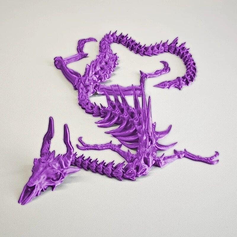 3D-печатный подвижный скелет дракона шарнирная игрушка костяной дракон настольное украшение креативный подарок для офисного декора