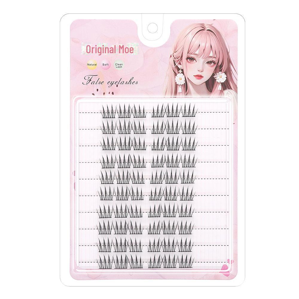 8910 мм короткие бесклеевые сегментные корейские натуральные самоклеящиеся накладные ресницы