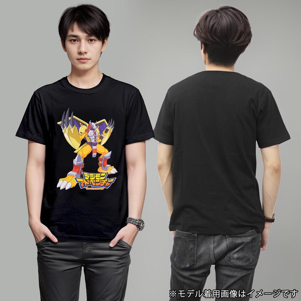 FinePlus Digimon Adventure WarGreymon Футболка с коротким рукавом Мерч с персонажем