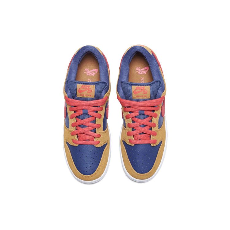 Nike Кроссовки унисекс Dunk Low SB Reverse Papa Bear Tan Wheat Light-Fusion-Red BQ6817-700