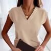 Casual Short Sleeve Office Tops Mujer 2023 Fashion Summer V Neck Blouse Women Ladies Elegant Simple Shirts Woman Clothing 25684