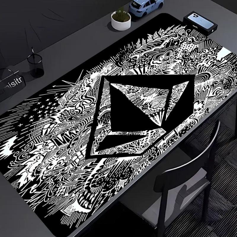 V-VOLCOM LOGO Mouse Pad - Non-Slip Rubber Base, Smooth Surface for Work,Gaming,Office,And Home Use, Desk Mouse Pad