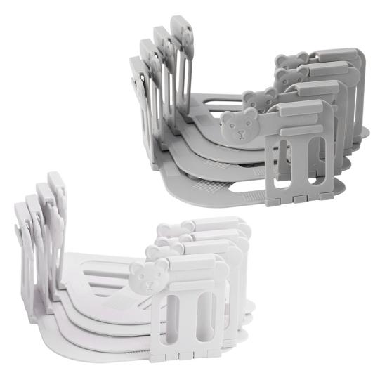 4 шт. Держатель простыни с фиксатором-полоской в виде медведя, Крепеж для углов простыни, Подходит для всех размеров матрасов, Зажим-фиксатор для простыни