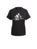 Adidas Футболка с коротким рукавом Essentials с принтом логотипа, хлопковая, с коротким рукавом QU658, женская, черно-белая (HD9328) Дж/Л