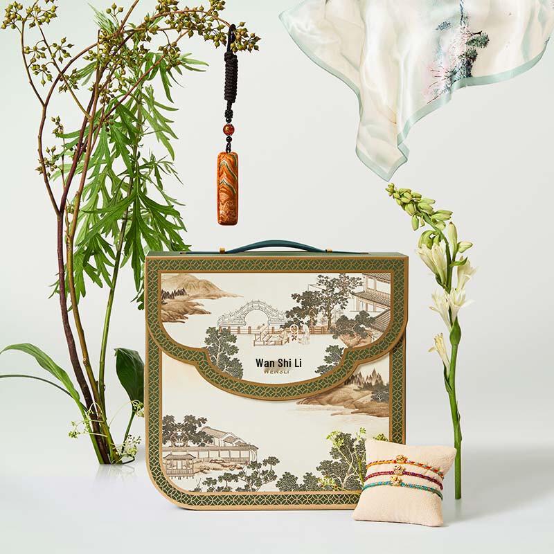 Wensli Mulberry Silk Scarf & Shawl Gift Box for Women