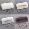 1Pc Keep Warm Two-Sided Faux Fur Halter Thickening Plush Hand Warmer Double-deck Plush Fur