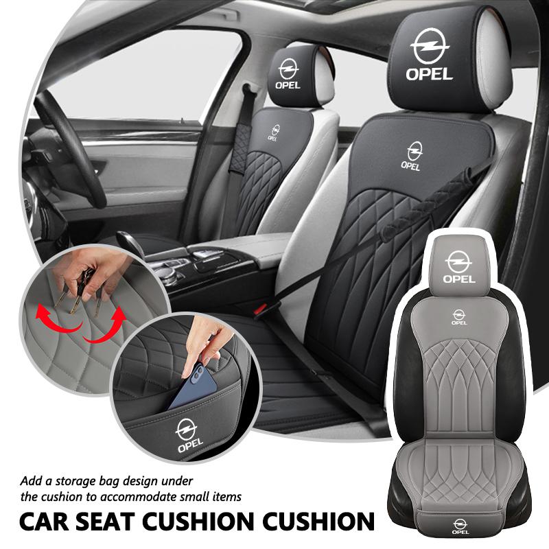 AAJA1 For Opel Waterproof Car Seat Cushion Headrest Cover Set Anti Scratch Protector Insignia Astra G J F K Vectra C H Corsa C B D