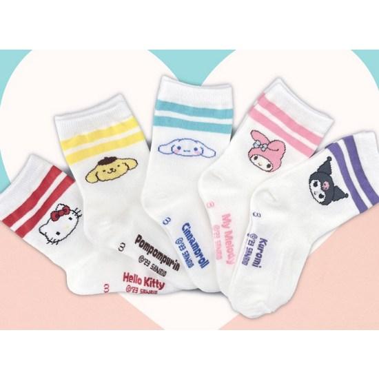 Sanrio Children's Medium Socks Set of 5 SAN-14, a Popular Character In Korea