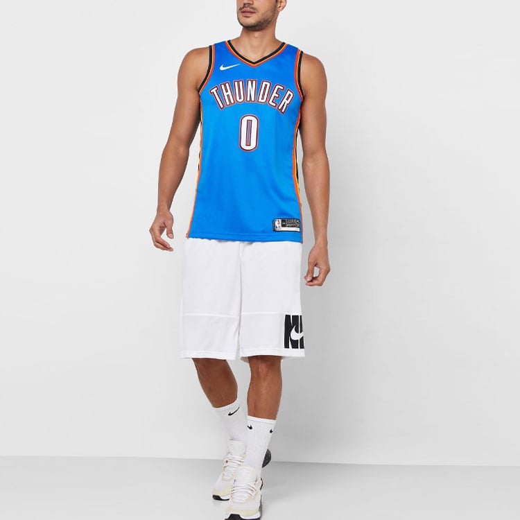 Nike Мужская баскетбольная майка синяя AV4955-403