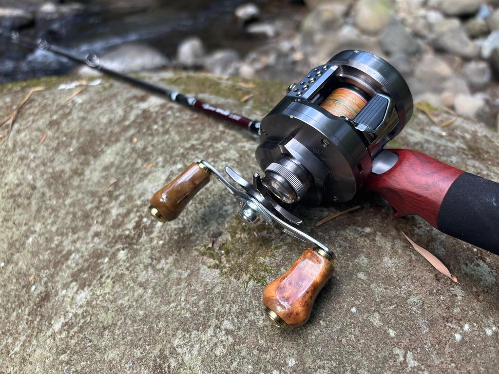 Gomexus Wood Handle 22mm Replacement Knob for Shimano and Daiwa CQ BFS Vanquish Airity Spinning Baitcasting and Ideal for Stream Fishing and Trout