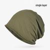 Unisex Lightweight Cotton Headscarf: Spring/Summer Breathable Cap & Sleep Hat