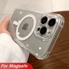 Оригинальный магнитный чехол для беспроводной зарядки Magsafe для iPhone 16 15 14 Plus 11 Pro X XR XS Max Прозрачный твердый акриловый чехол