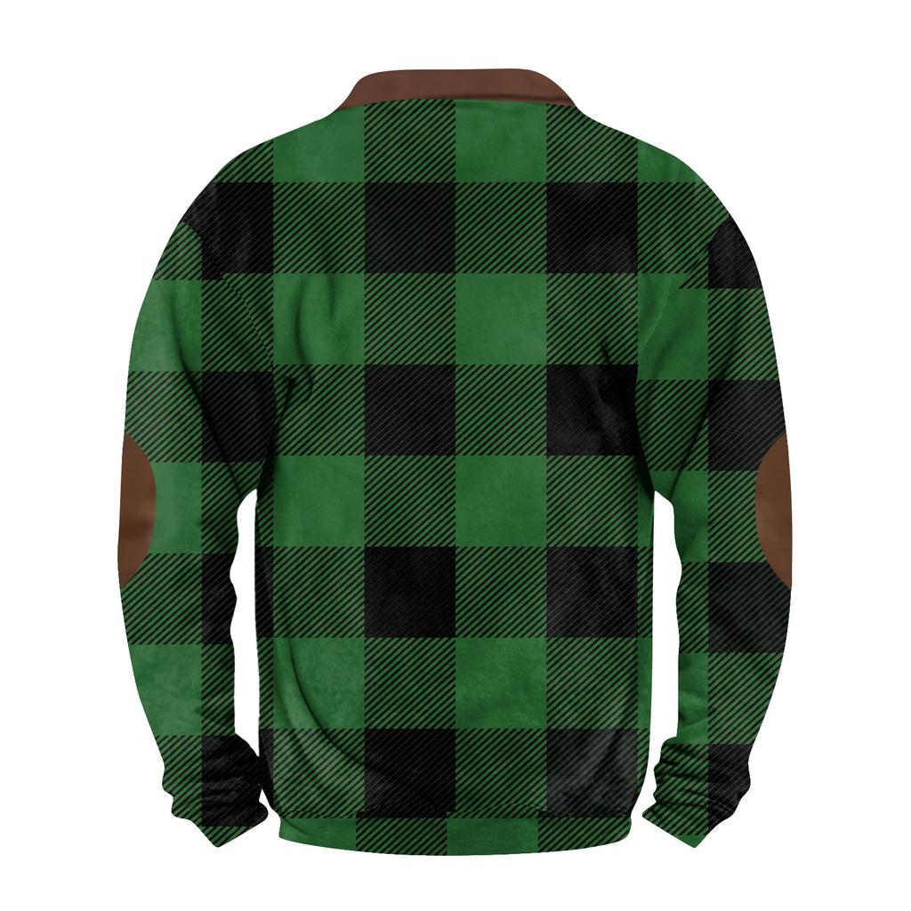 Мужская повседневная толстовка в стиле ретро с градиентным принтом