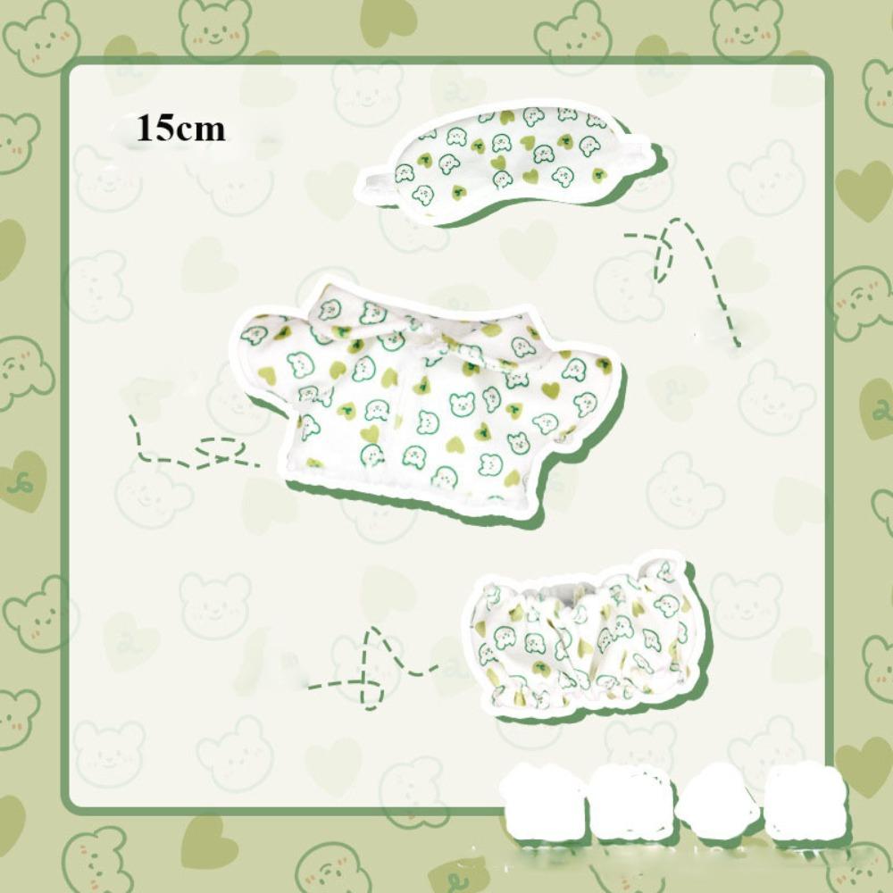 Мультяжная хлопковая пижама для 15см/20см хлопковой куклы/для кукол BJD 1/12