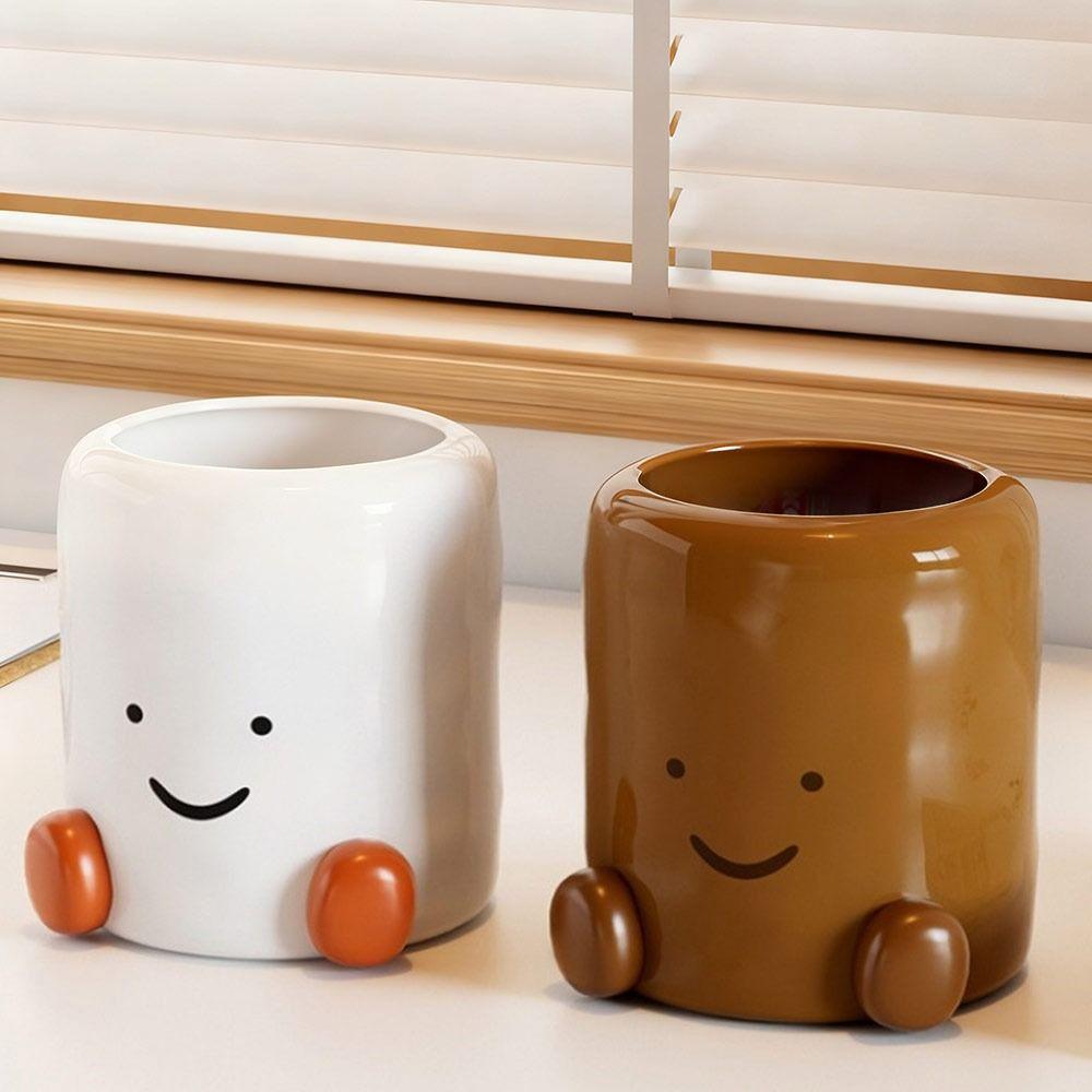 Cartoon Desktop Pen Holder Large Capacity Remote Control Storage Box for Students Gift