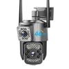 Камера видеонаблюдения ЕС V380 Pro 4K 8MP Wi-Fi 4G SIM-карта Открытая IP-камера безопасности Двунаправленный вызов Цветная камера ночного видения AI WiFi камера