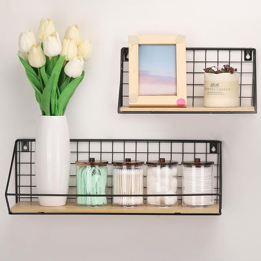 Clear Plastic Apothecary Jars Bathroom Organizer Set 10 Oz Cotton Swab Holder Restroom Storage Containers 1 To 4 Pack