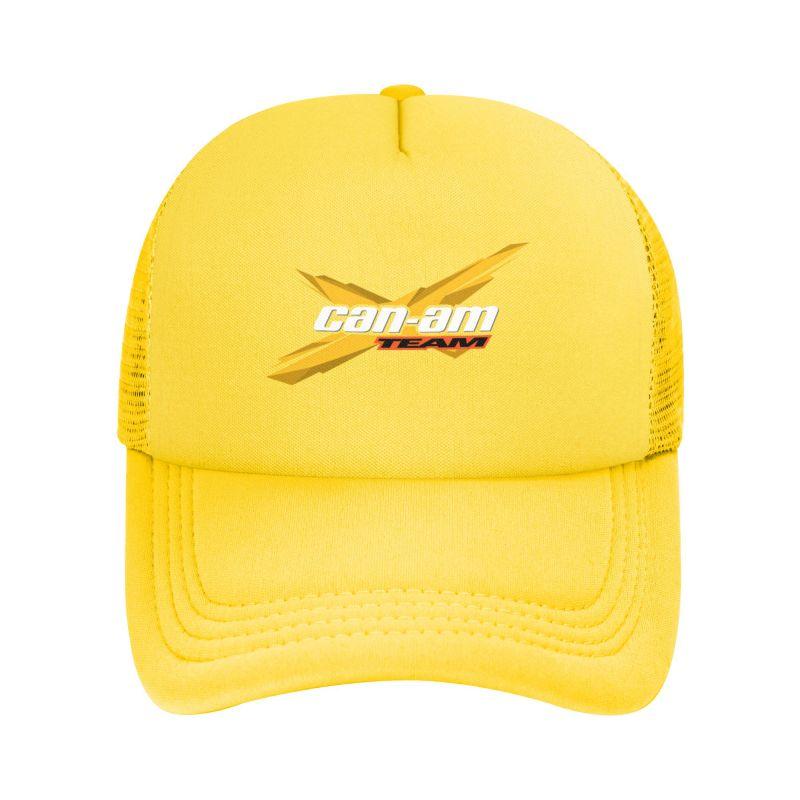 Custom BRP Can Am Logo Print Mesh Net Caps Men Women Adjustable Mesh Baseball Cap Summer Daily Sun Visor Hats Trucker Cap
