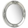 VidaXL Wall Mirror Baroque Style 50 Cm Silver 320346