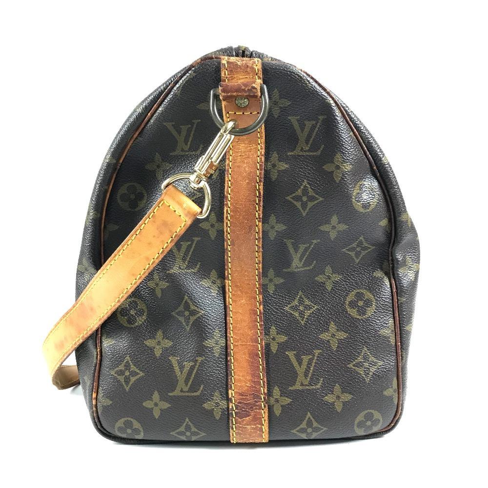 Louis Vuitton M41418 Монограмма KeepallBandouliere 45 Дорожная сумка Сумка-даффл Коричневый