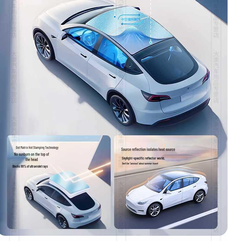 Силиконовая солнцезащитная шторка для Lynk & Co Z10/Z20: Панорамная крыша Теплоизоляция Защита