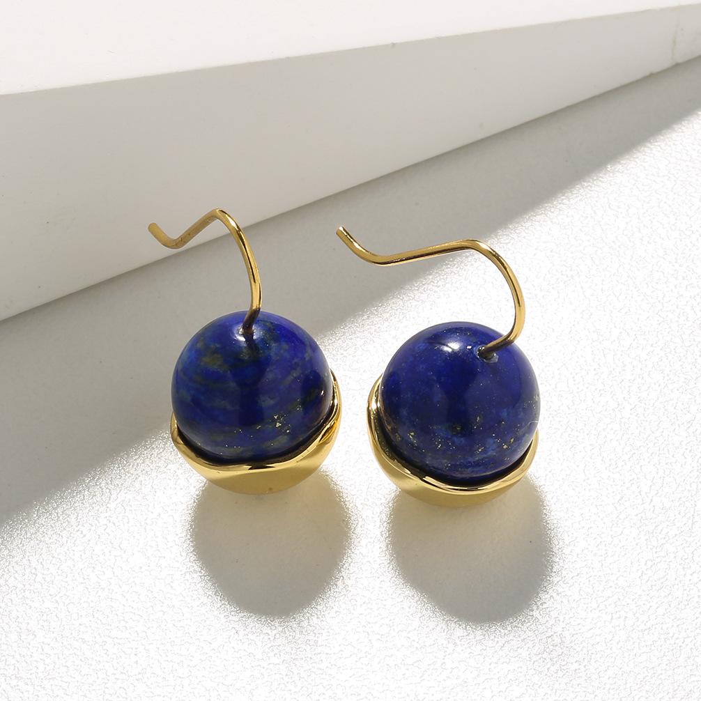 Серьги из натурального нефрита и бирюзы, антикварные серьги для женщин, нишевая модель, высококачественное серебряное покрытие 925 пробы, 18-каратное ушное кольцо