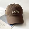 ins retro letter patch baseball cap female hip hop street soft top cap male spring and summer versatile sun hat