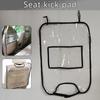 Simple Black Fabric/Transparent PVC Anti Child Kick Pad Car Seat Back Cover Universal Anti-fouling Kids Dog Auto Seat