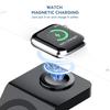 S6 For Iphone/Airpods/Apple Watch 3-in-1 15W Magnetic Wireless Charging Station Desktop Bracket