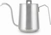 Easyworkz Gooseneck Kettle, 600ml, Stainless Steel Hand Drip Coffee Pot with Elongated Spout [Brushed Silver]