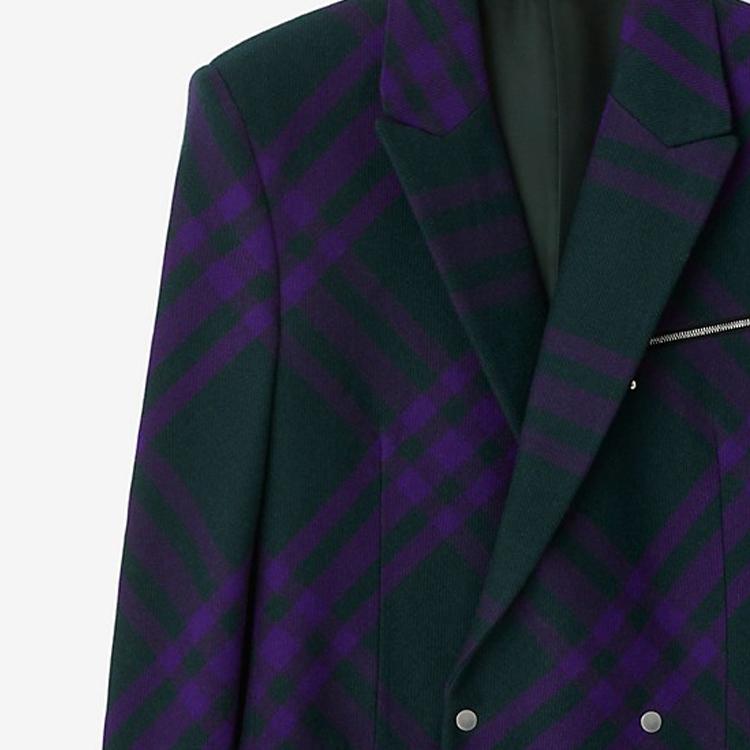 Burberry FW23 Business Suit Coat Men's Purple 80776141
