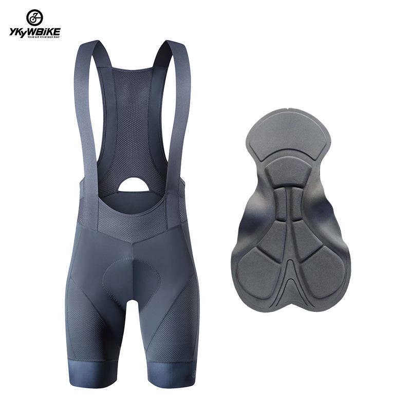 Мужские летние велошорты с лямками YKYWBIKE - Дышащие, Влагоотводящие, Дизайн с вырезами.