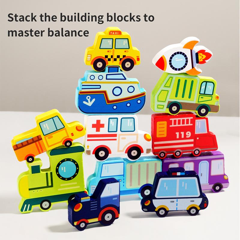 Детские деревянные игрушки-пазлы на логическое мышление, мультяшная еда, животные, динозавры, познание дорожного движения, сопоставление, развивающие игрушки