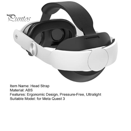 Ремешок на голову гарнитуры VR Регулируемый, удобная посадка, улучшенная поддержка, замена ремешка на голову для очков VR без давления для Meta Quest 3