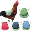 Dual-Layer Hen Saddle Apron with Feather and Back Protector