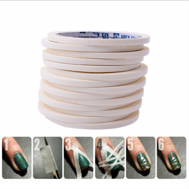2 шт. модные насадки для дизайна ногтей DIY защищают малярные ленты полосатой линией наклейки декор
