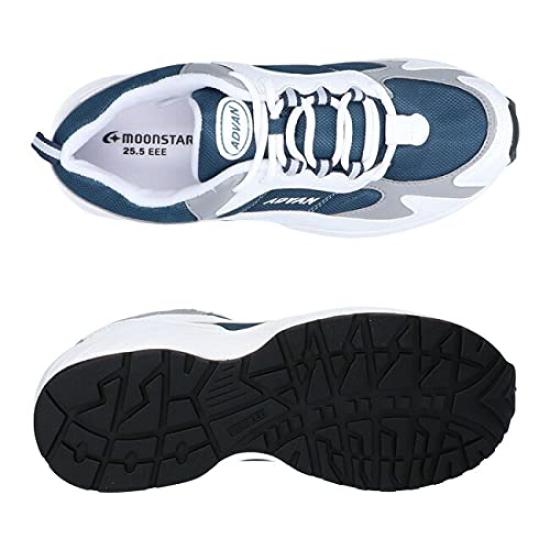 Moonstar Advan Sneakers for Men and Sizes 3E Thick Comfortable for and Athletic Size Women, 2000-01A, 22.0cm - 28.0cm, Sole, Mesh, Walking, Running,