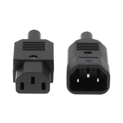 1 шт. 16A 250V Прямой кабельный штекерный разъем C13 C14 Гнездовой Штекер Перепаиваемый Силовой разъем 3-контактная Розетка переменного тока Промышленный штекер