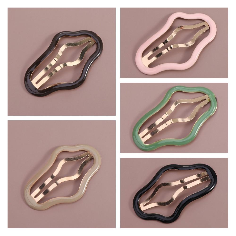 Geometric Cloud Hair Clip Hollow Hollow Metal Hairpin Sweet Clouds Bb Clips Photograph