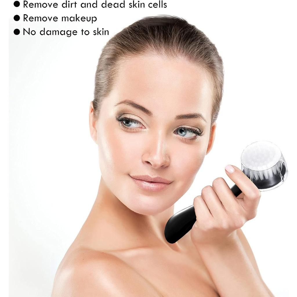 1 х Очищающая щетка Отшелушивающая очищающая щетка с мягкой щетиной Абразивная отшелушивающая очищающая щетка для ухода за лицом Макияж Уход за кожей Средство для снятия макияжа