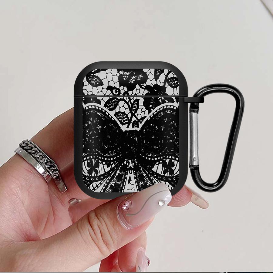 Чехол для наушников Cover Case Для Airpods Pro 2 3 Pro3 Pro2 1 4 Черное Кружево Модный
