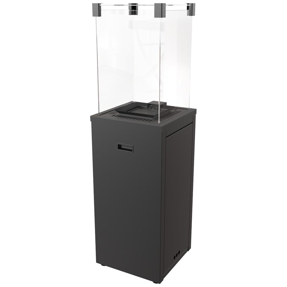 Газовый обогреватель для патио Patio Slim Steel Black ручной 8,2 кВт