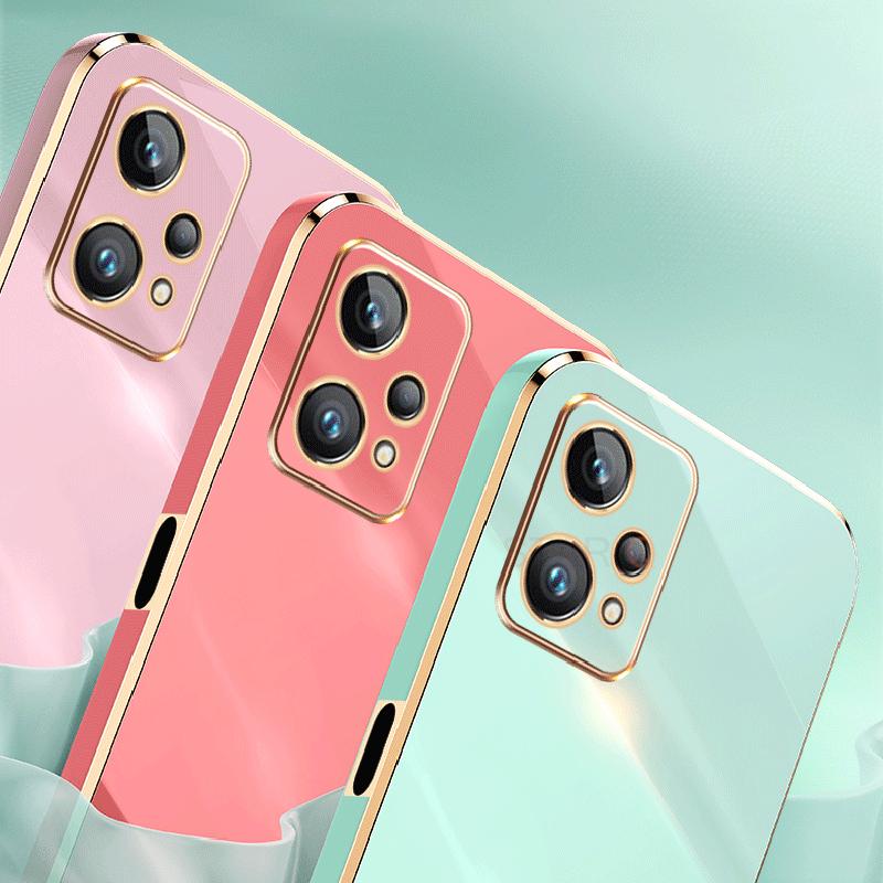 Realme9 Realme8 I чехол-держатель с квадратным кольцом для Oppo Realme 9 Pro 9i 8i 9pro 8pro 4G 5G C21y, роскошный силиконовый чехол-подставка