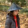 Kung Fu Hats Dance props Bamboo Rattan Hats Men Fisherman Hats Weave Straw Hats Tourism Rain Caps