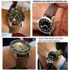 Кожаный ремешок 21/22 мм для Longines SPIRIT Rolex Black/Green Water Ghost Omega SEAMASTER 300 высококачественный итальянский холодный часовой ремешок