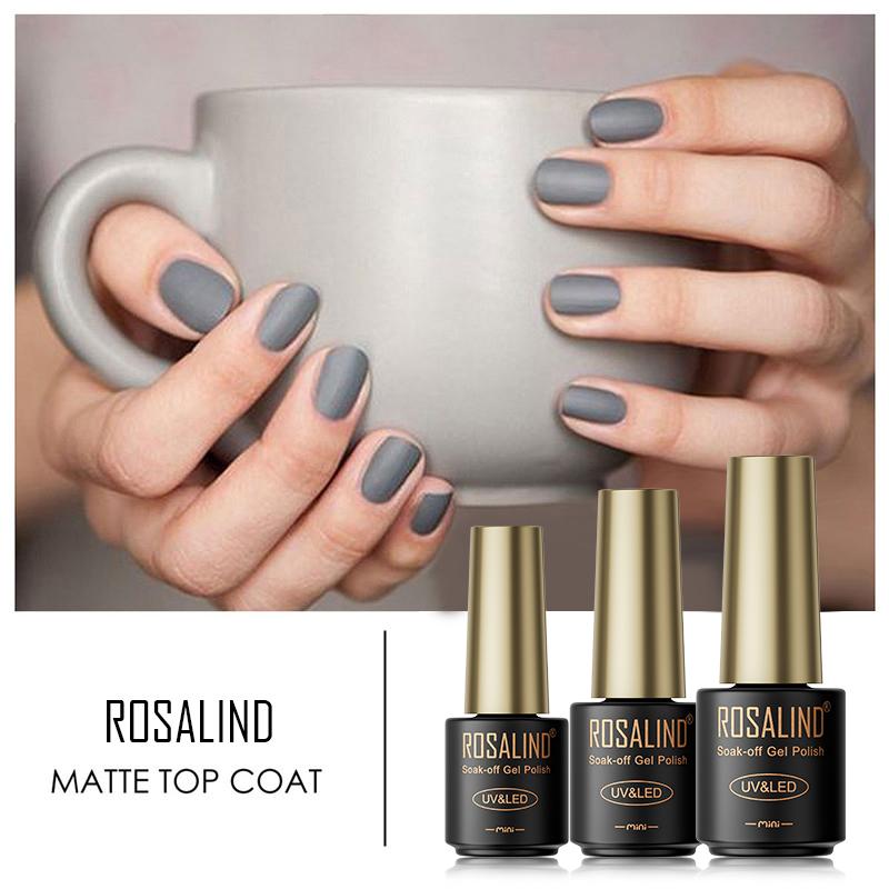 ROSALIND Base Top Coat Matt Top Coat Gel Nail Polish All Function Gel Polish For Nail Care