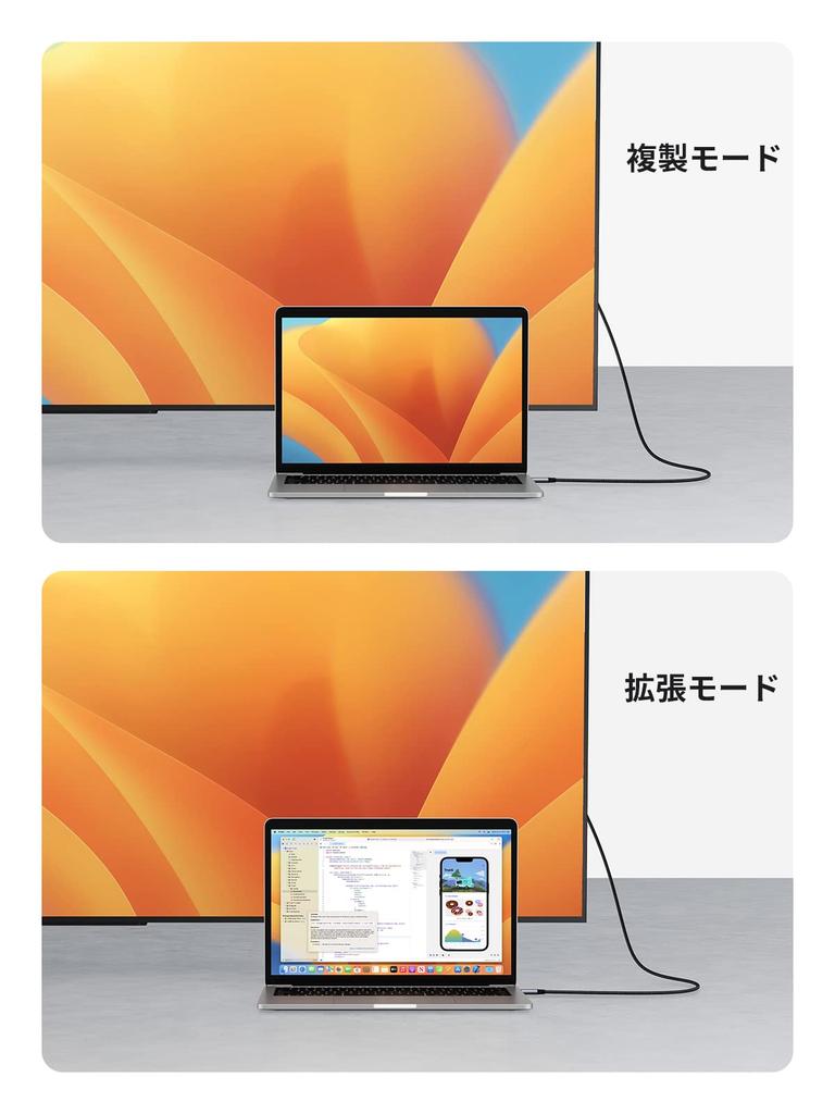 Ugreen Кабель-преобразователь USB Type C в HDMI 2 м Преобразование USB C в HDMI, включая DP Alt Совместимый с Thunderbolt 2 м 4K@60 Гц