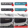 Черный логотип-эмблема для автомобиля Great Wall Haval, новый логотип, передняя решетка, багажник, задняя наклейка, наклейка на кузов, 1 шт.
