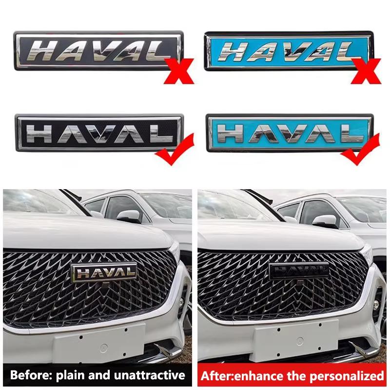 Черный логотип-эмблема для автомобиля Great Wall Haval, новый логотип, передняя решетка, багажник, задняя наклейка, наклейка на кузов, 1 шт.