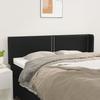 VidaXL Headboard with Ears Black 147x16x78-88 Cm Faux Leather3118718